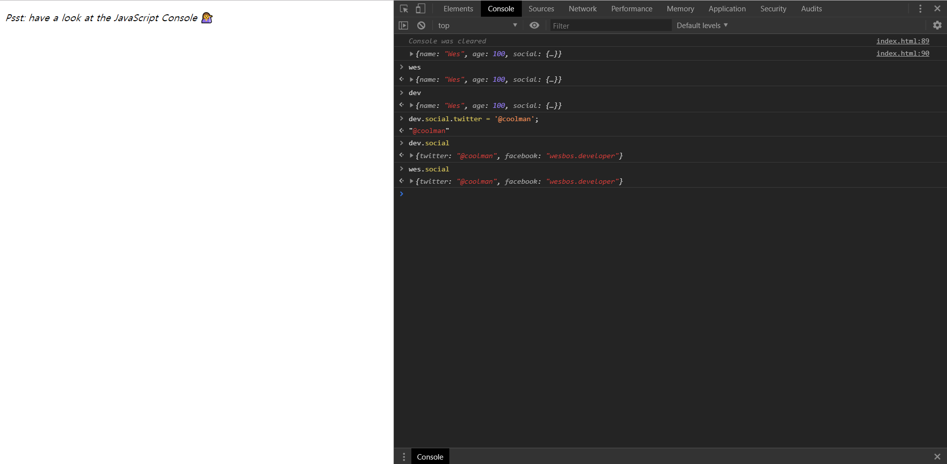 JavaScript References VS Copying